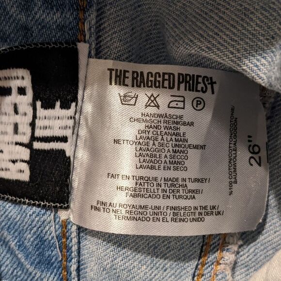 The ragged priest Mom distressed jeans size 26 @A3 - Picture 3 of 11